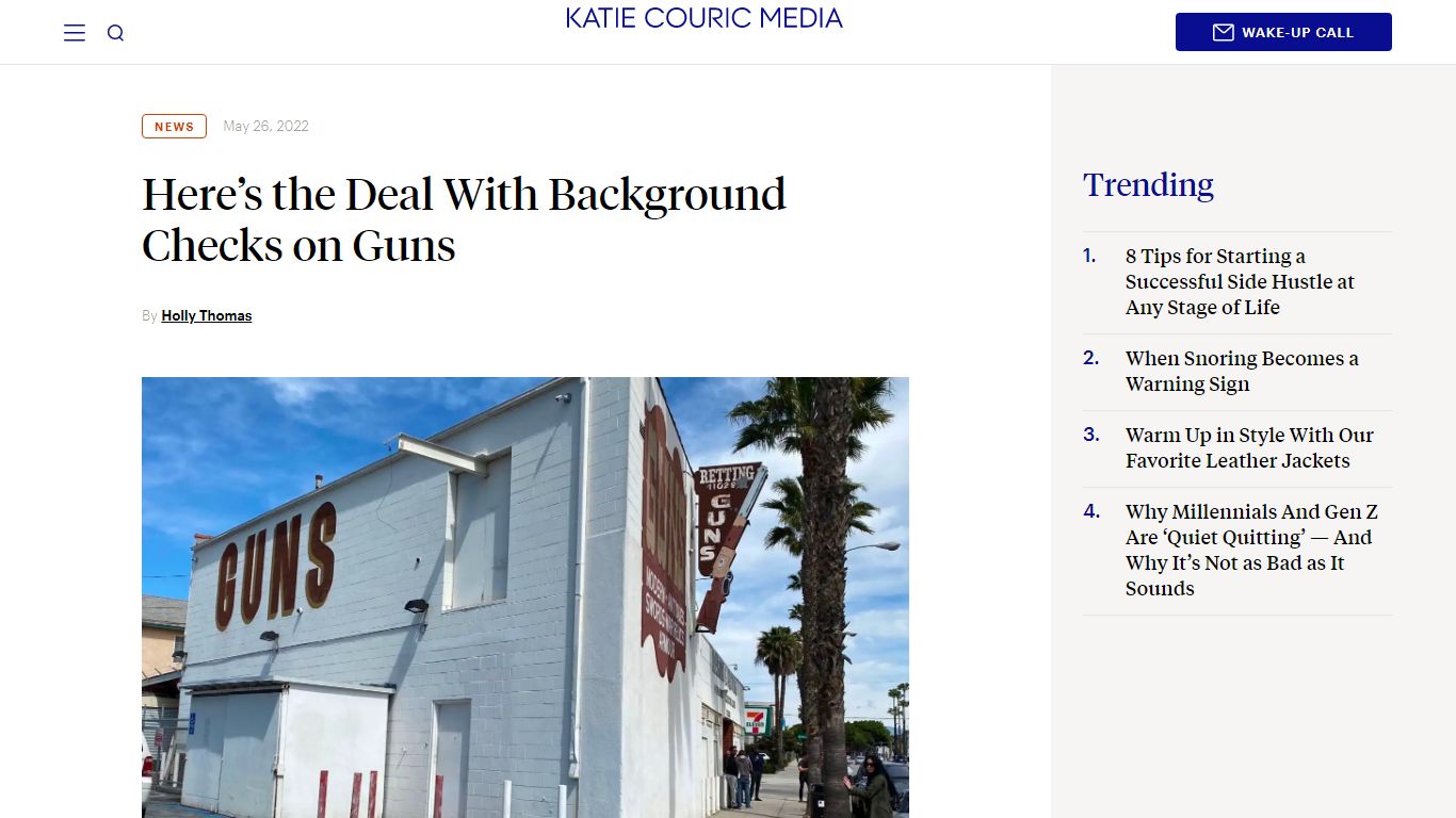 Here's the Deal With Background Checks on Guns | KCM - Katie Couric Media